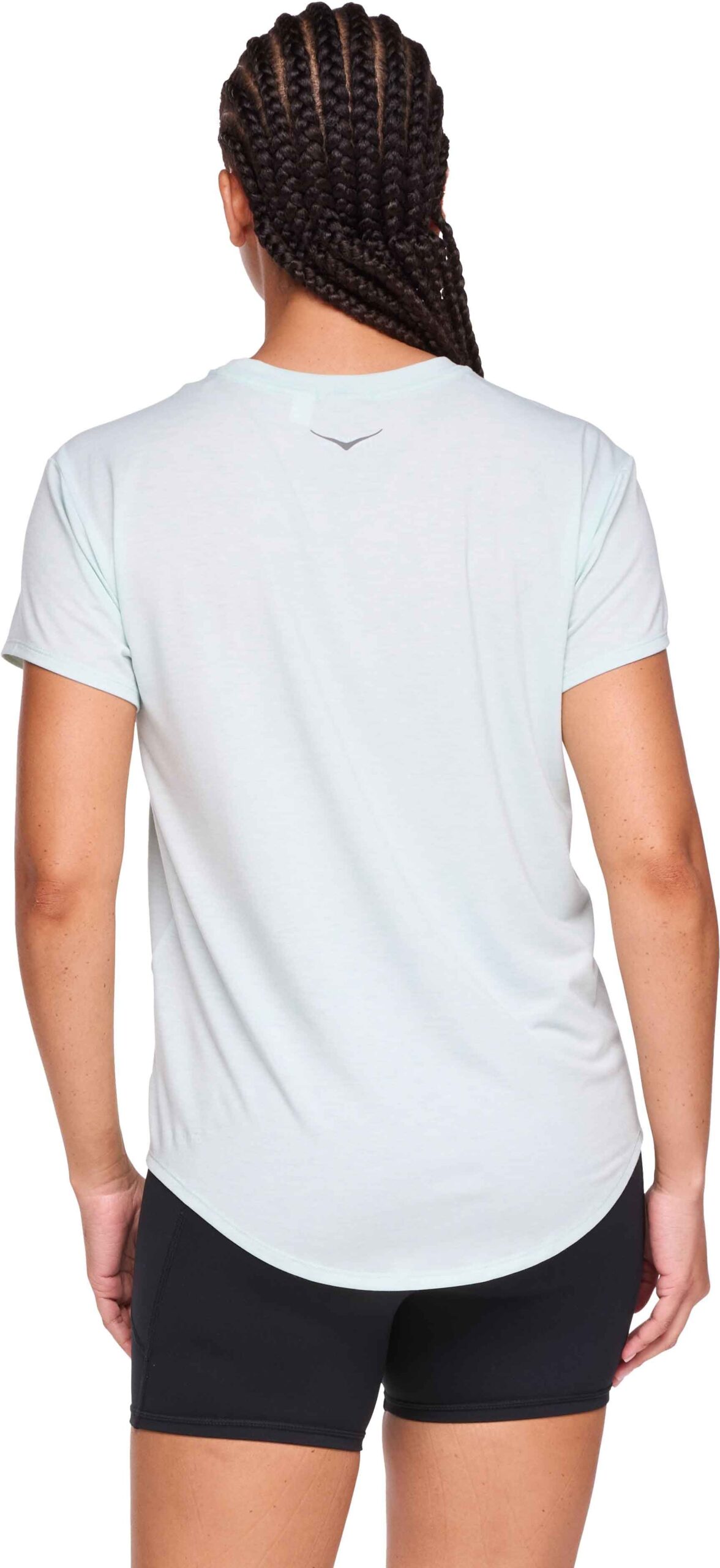 W Hoka Essential Tee Aqua Breeze Htr – Image 4