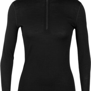 W Merino 200 Oasis LS Half Zip Black