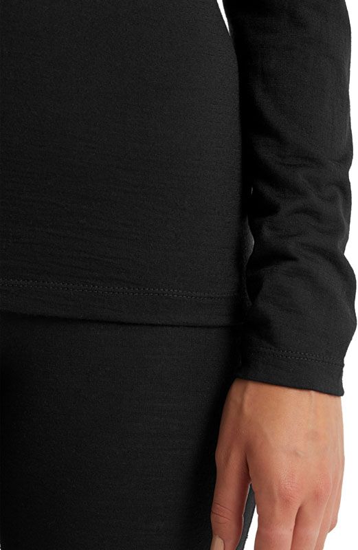 W Merino 200 Oasis LS Half Zip Black – Image 8