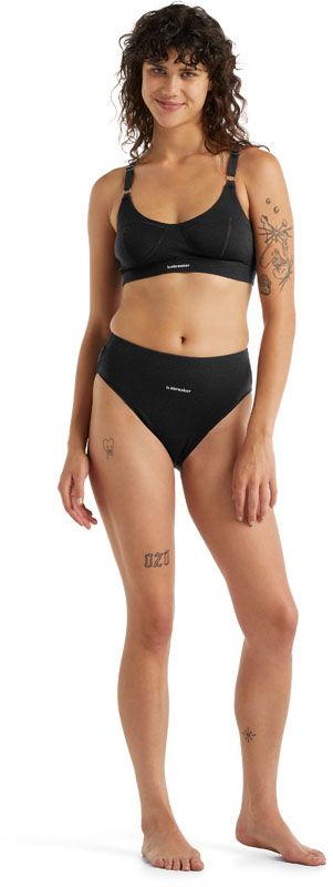 W Merino Queens Clasp Bra Black – Image 7