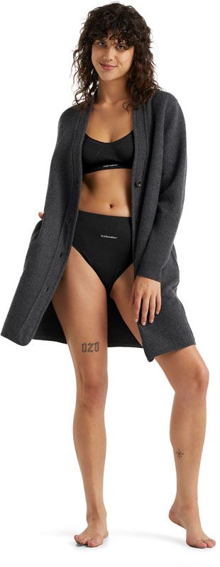 W Merino Queens Clasp Bra Black – Image 8