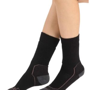 W Merino Hike+ Medium Crew Black/Monsoon/Mink