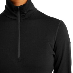 W Merino 200 Oasis LS Half Zip Black