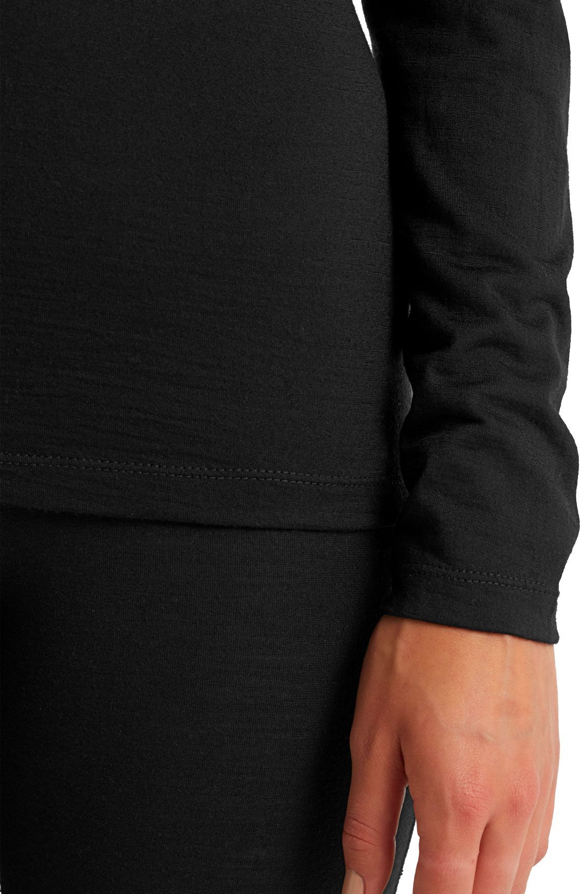 W Merino 200 Oasis LS Half Zip Black – Image 3