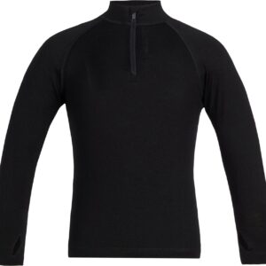 K Merino 260 Tech LS Half Zip Black