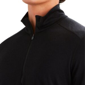 M Merino 200 Oasis LS Half Zip Black