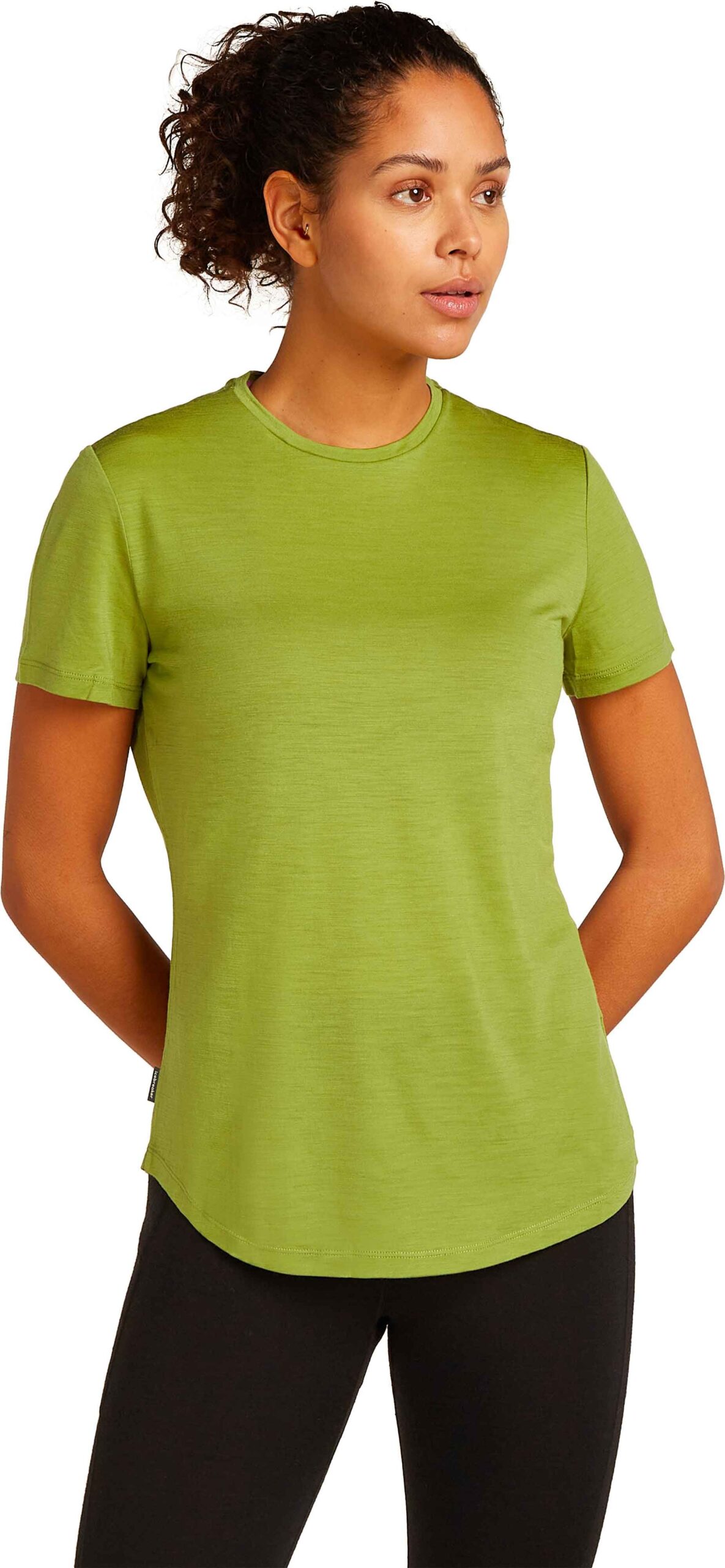 W Merino 125 Cool-Lite Sphere III SS Tee Olive – Image 4