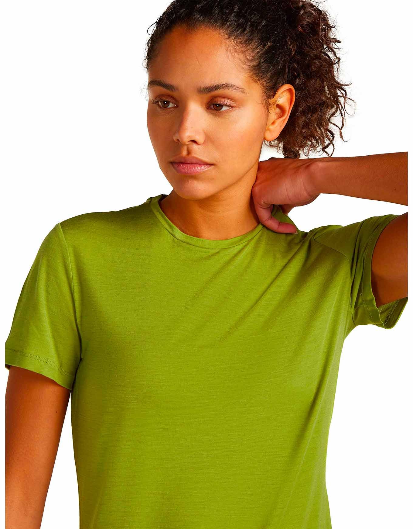 W Merino 125 Cool-Lite Sphere III SS Tee Olive – Image 3