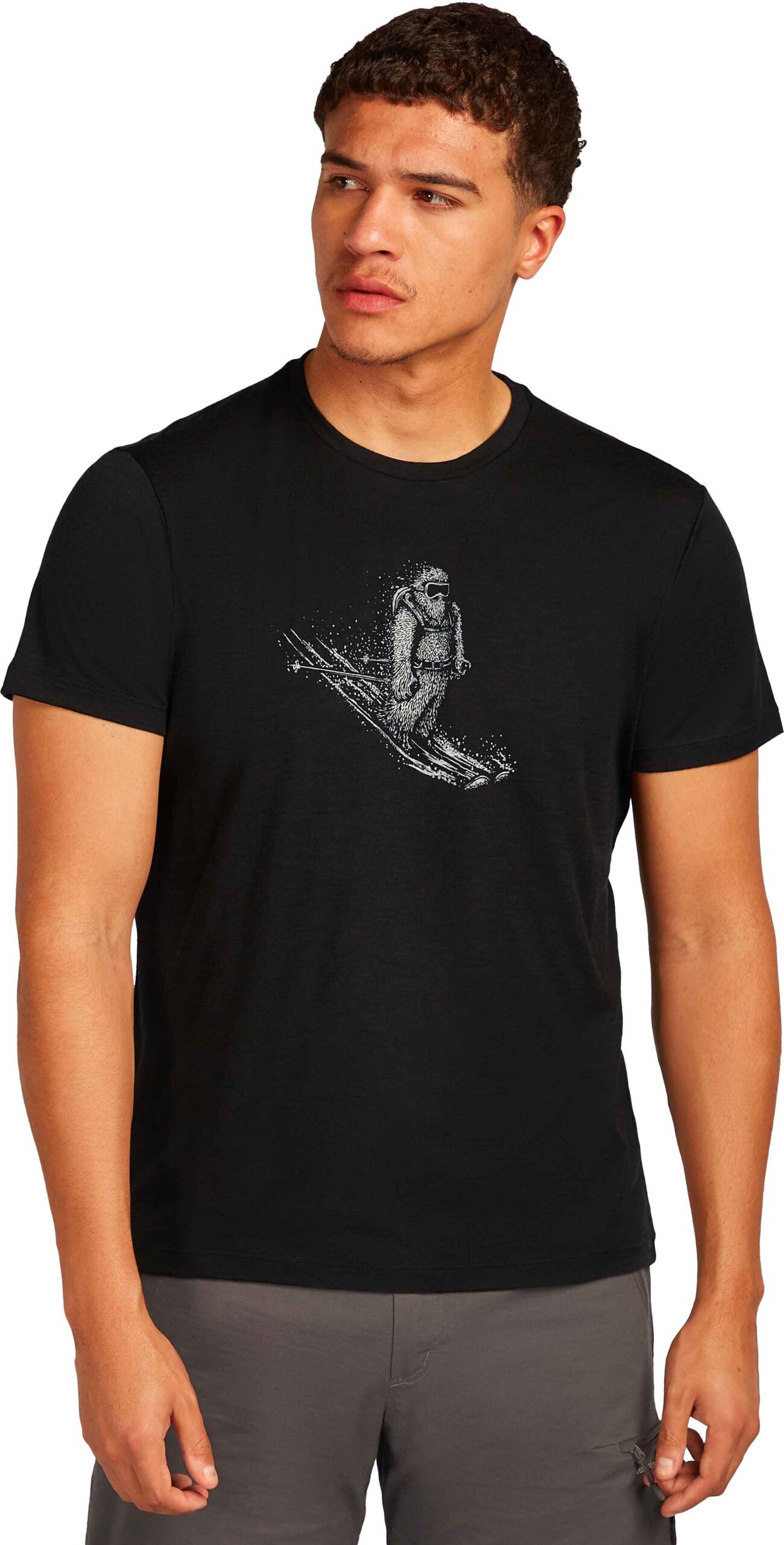 M Merino 150 Tech Lite SS Tee Skiing Yeti Black – Image 4