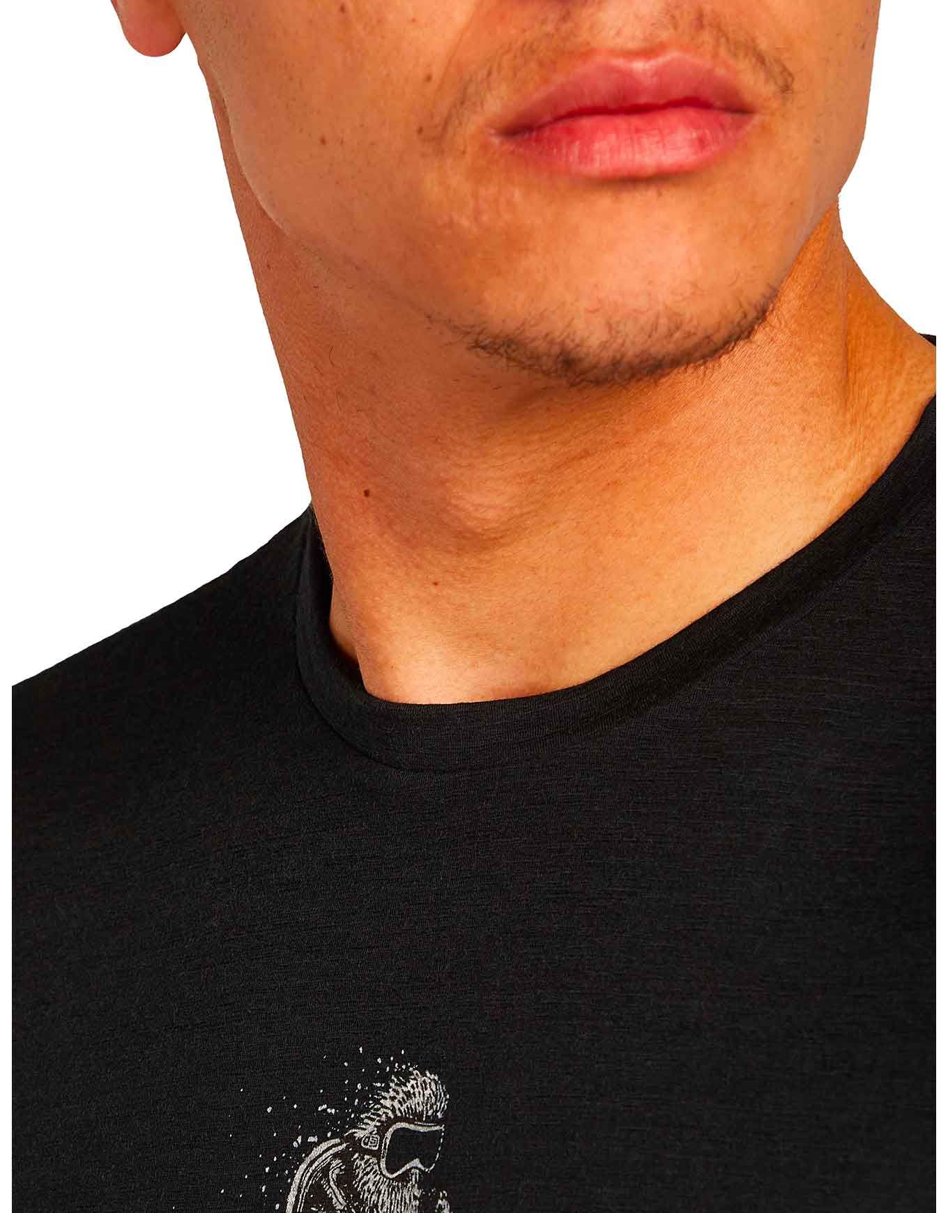 M Merino 150 Tech Lite SS Tee Skiing Yeti Black – Image 2