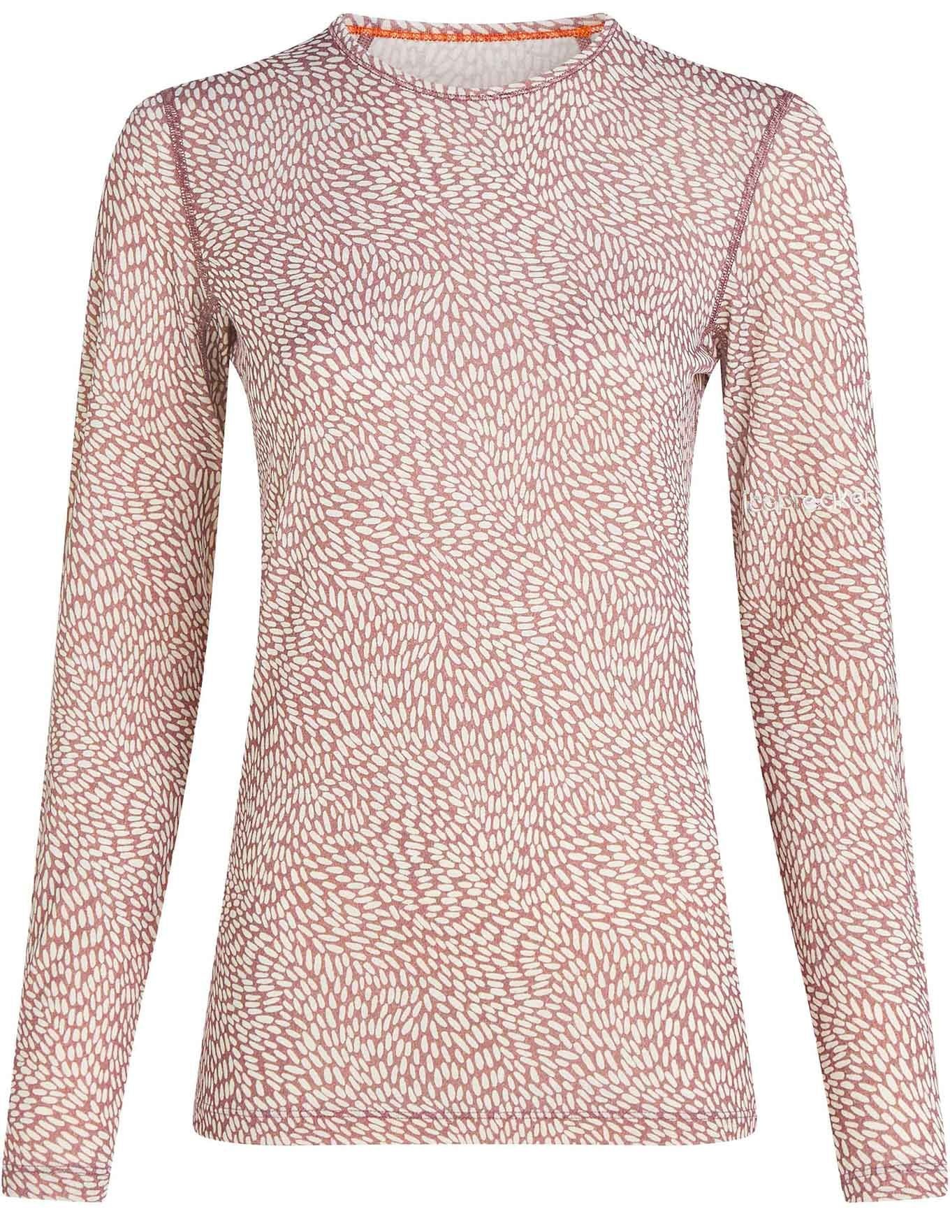 W Merino 200 Oasis LS Crewe Flock Forms AOP Summit/Snow/Aop – Image 3