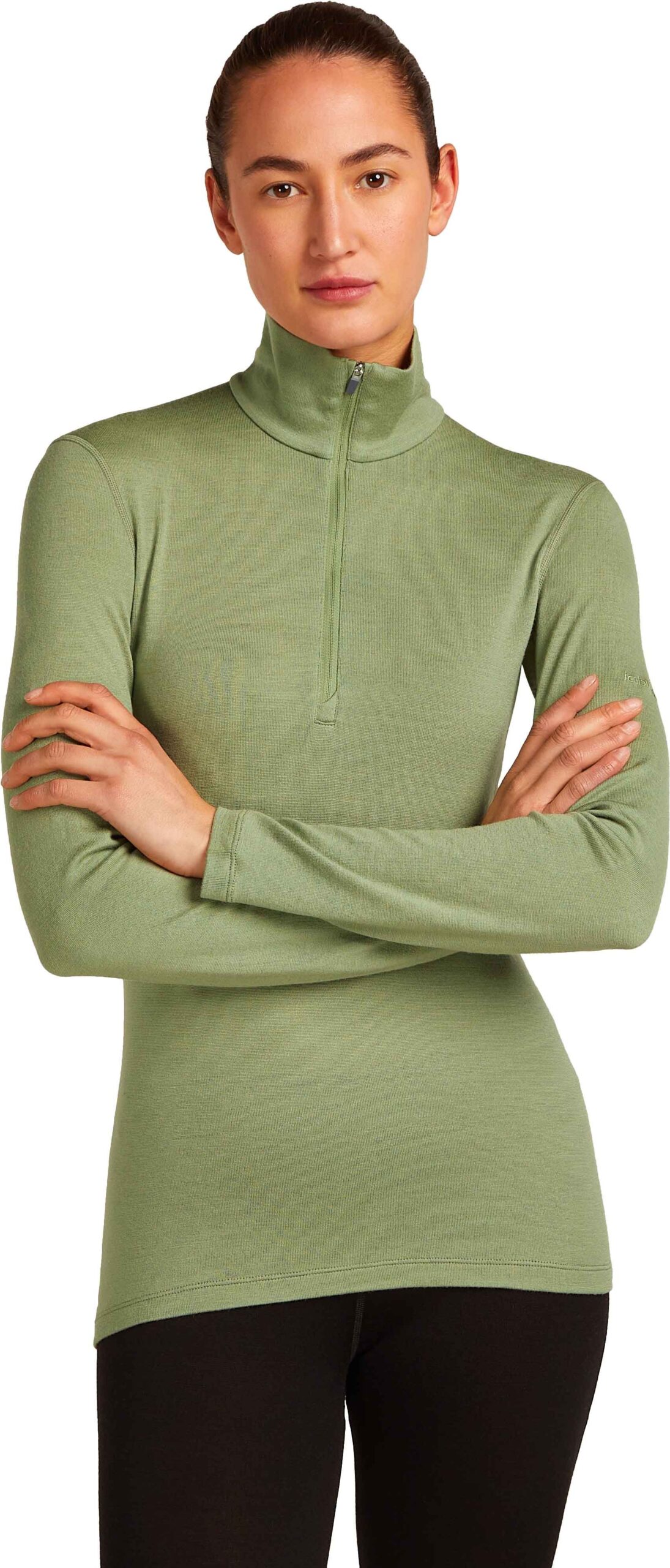 W Merino 260 Tech LS Half Zip Lichen – Image 2