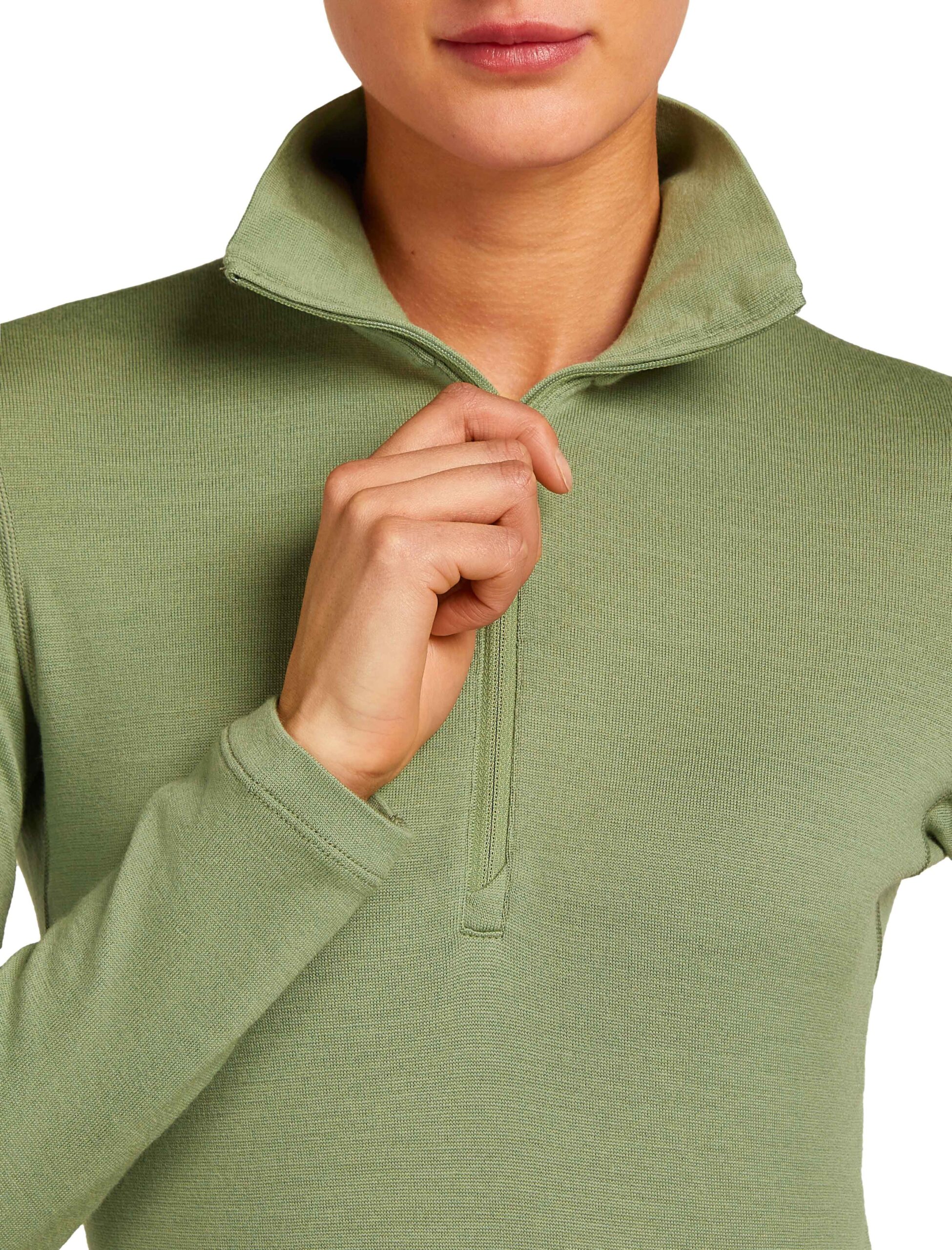 W Merino 260 Tech LS Half Zip Lichen – Image 4