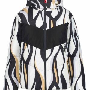 Elsra W Downlook Jacket Black White