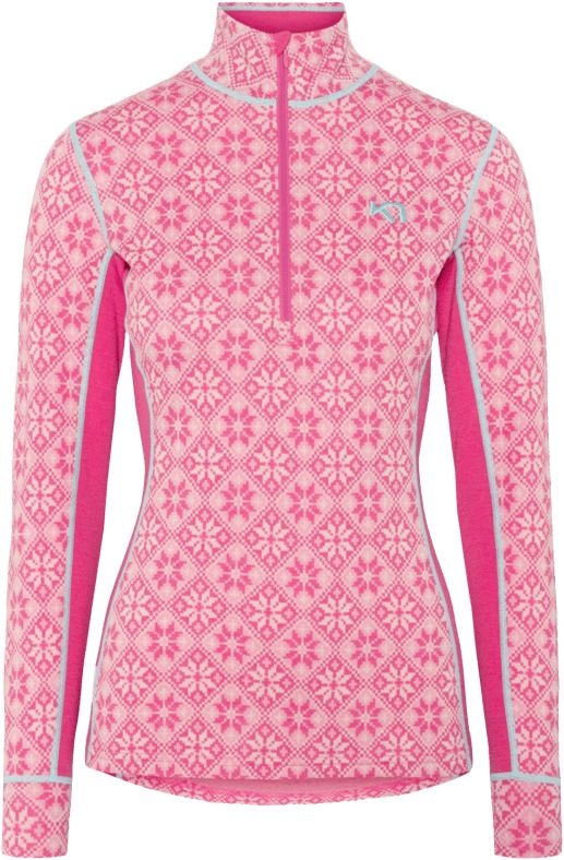 Rose Half Zip Baselayer Top Bright Pink – Image 3