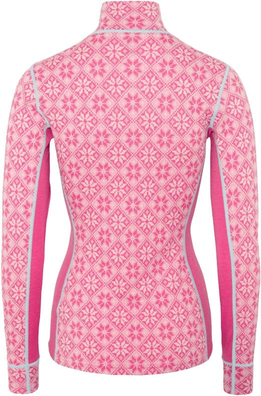 Rose Half Zip Baselayer Top Bright Pink – Image 4