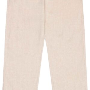 Fig Loose Linen Pants Yarndyed - Light Feather Gray