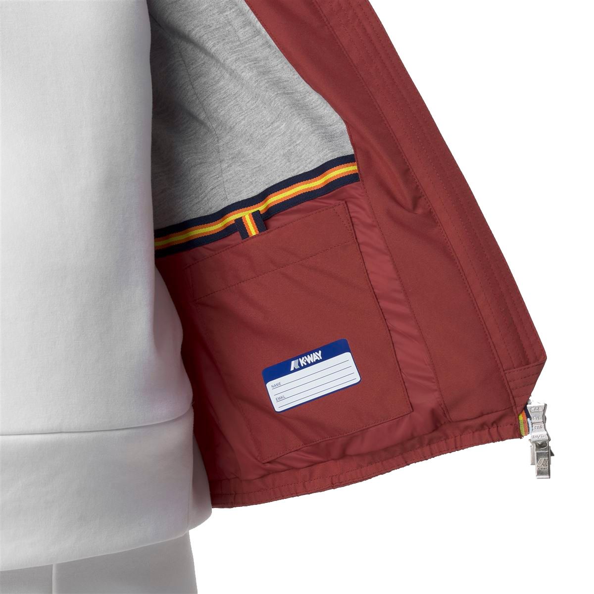 Lily Stretch Poly Jersey Red Brownish – Image 3