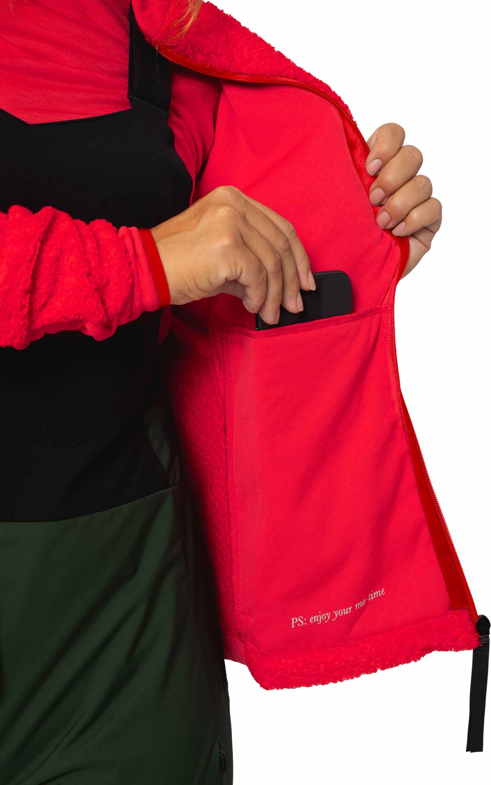 Jenny Warm Full Zip Fleece Berry Red – Image 5