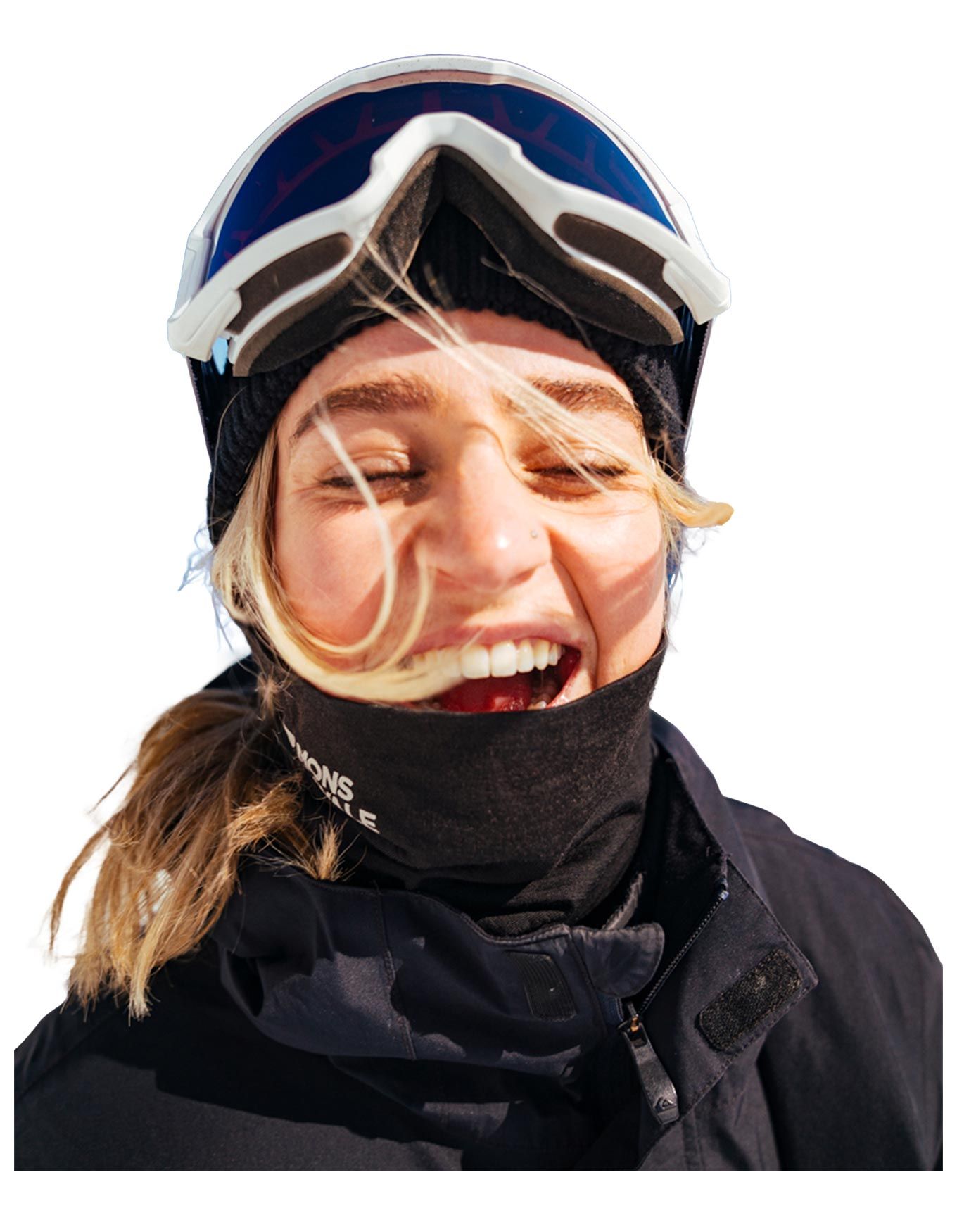 Double Up Merino Neckwarmer Black – Image 3