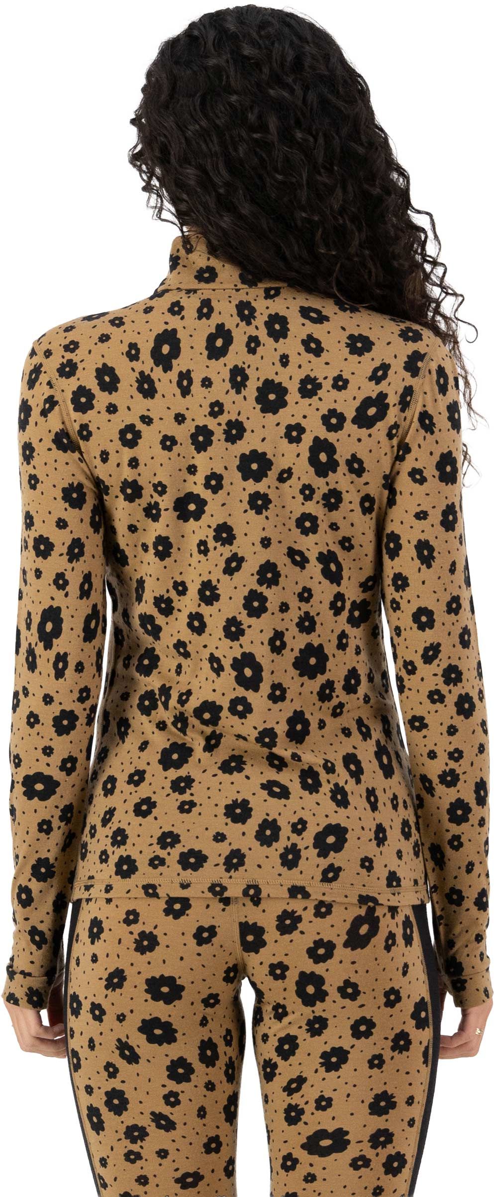 Cascade W Merino Base Layer 1/4 Zip Long Sleeve Aoraki Lily Toffee – Image 3