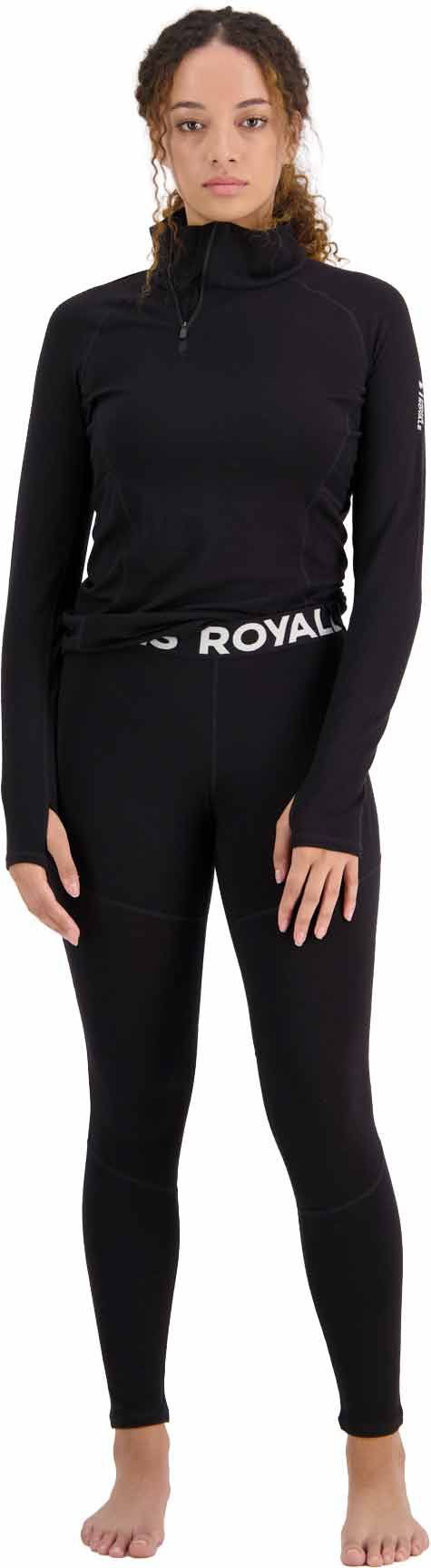 Olympus W Merino Base Layer 1/2 Zip Long Sleeve Black – Image 2