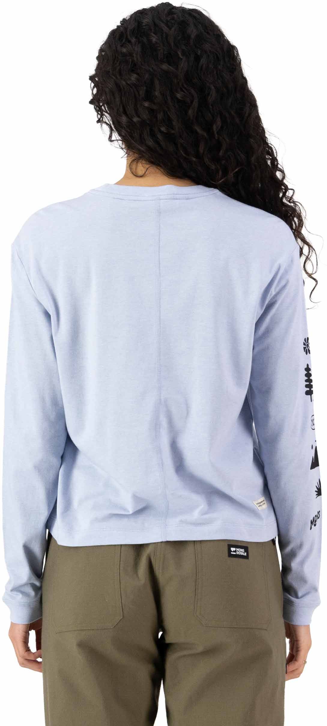 Yonder W Merino Organic Cotton Long Sleeve Frost – Image 2