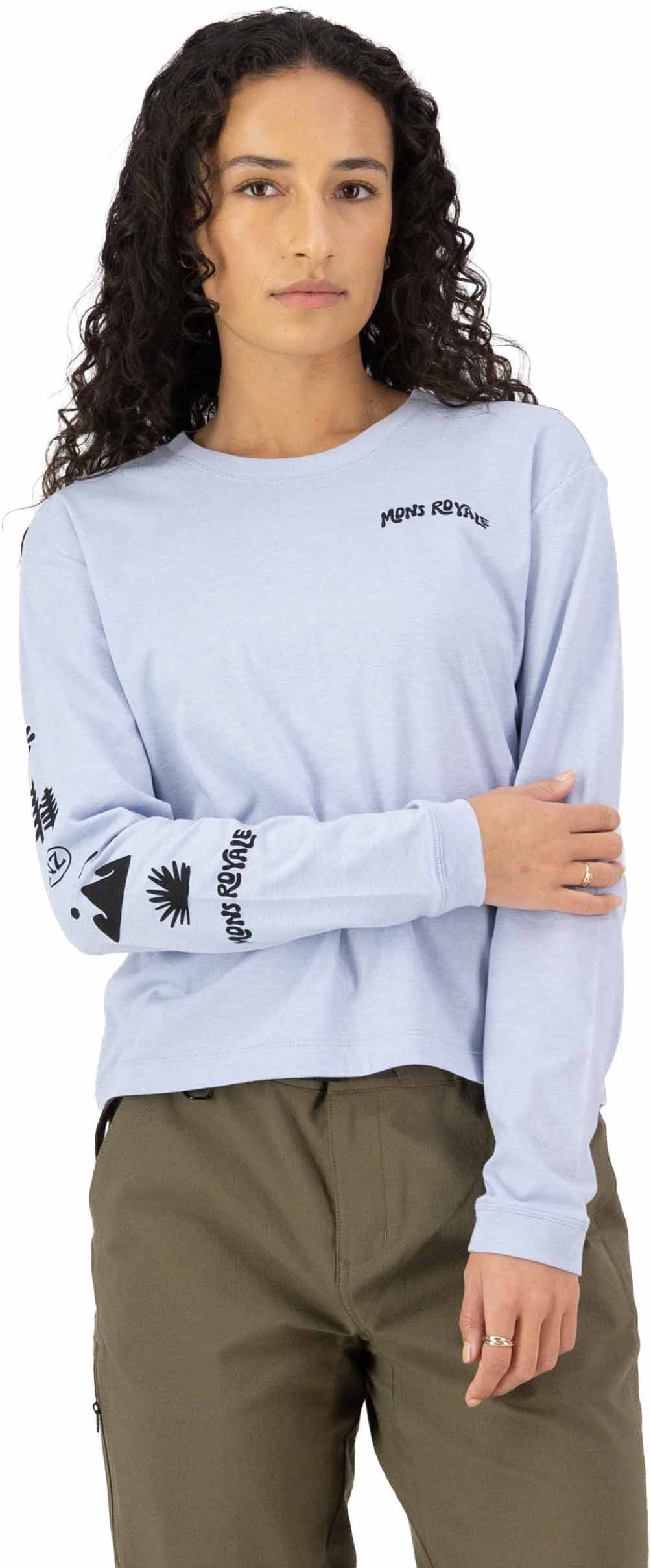 Yonder W Merino Organic Cotton Long Sleeve Frost – Image 4