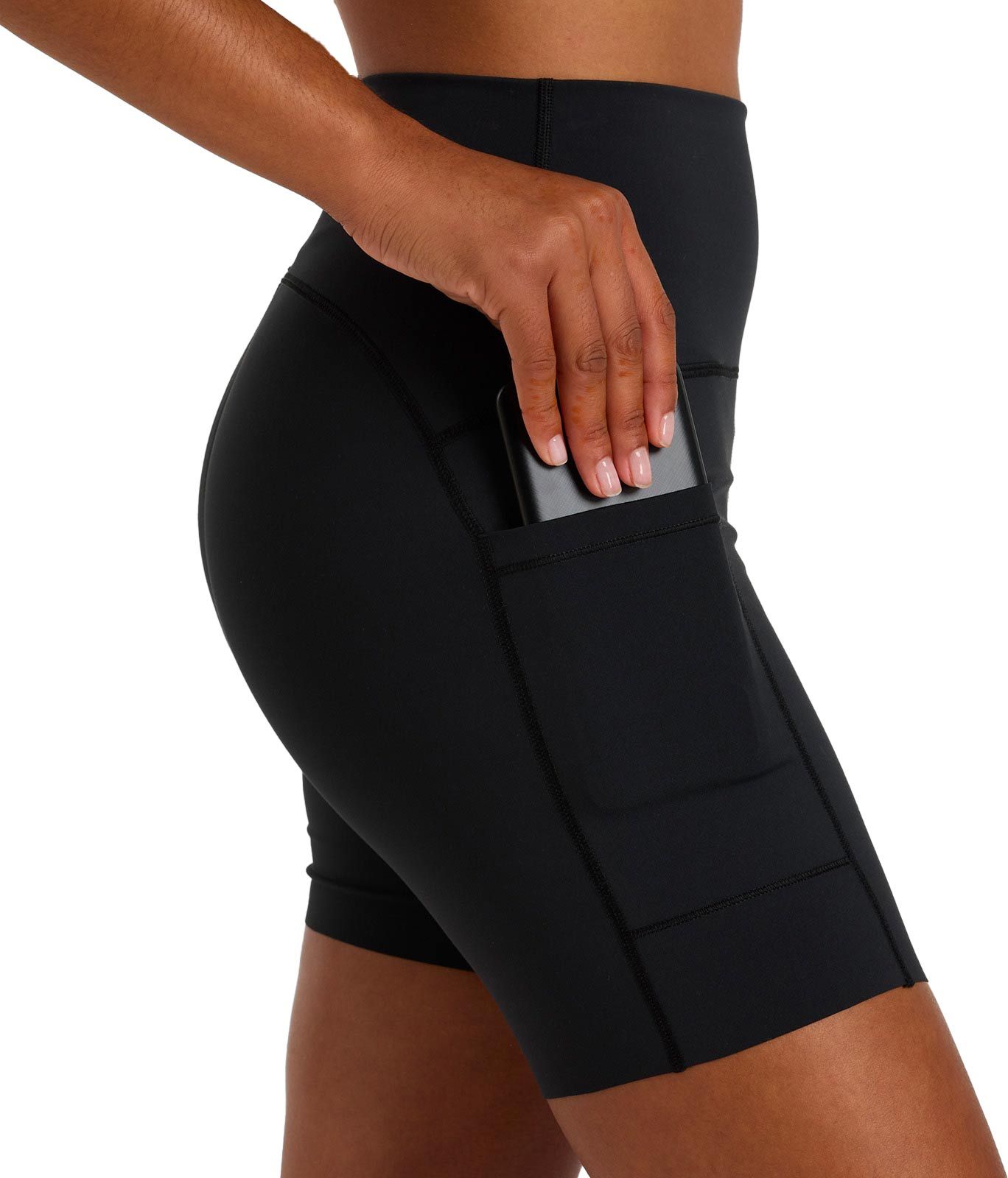 Nb Sleek Pocket High Rise Short 6" W Black – Image 3