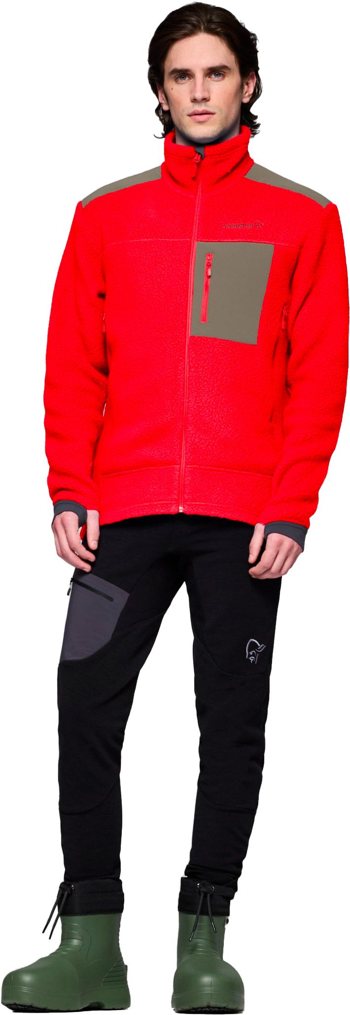 Trollveggen Warm3 Jacket M Flame Scarlet – Image 4