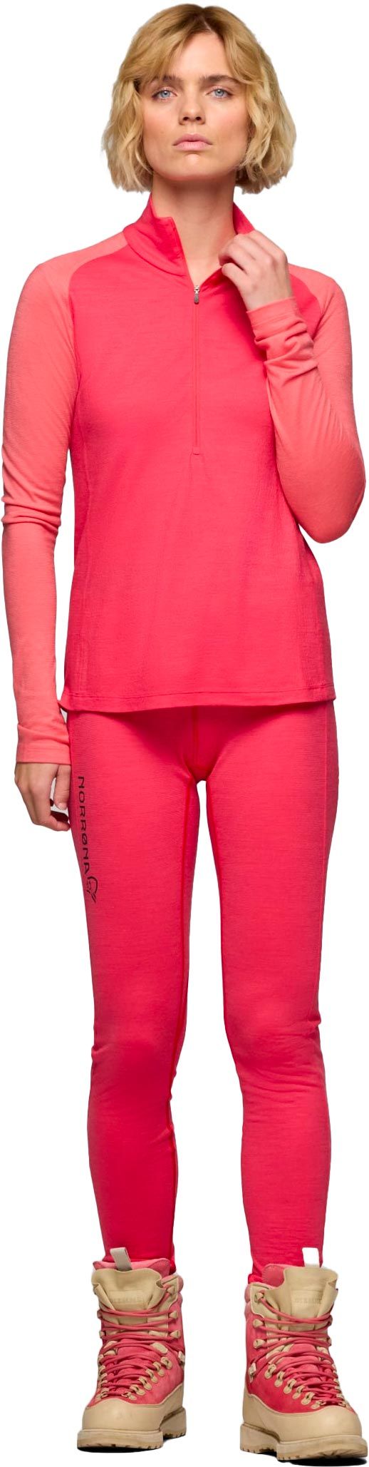 Femund PureUll Zip Neck W Watermelon – Image 5