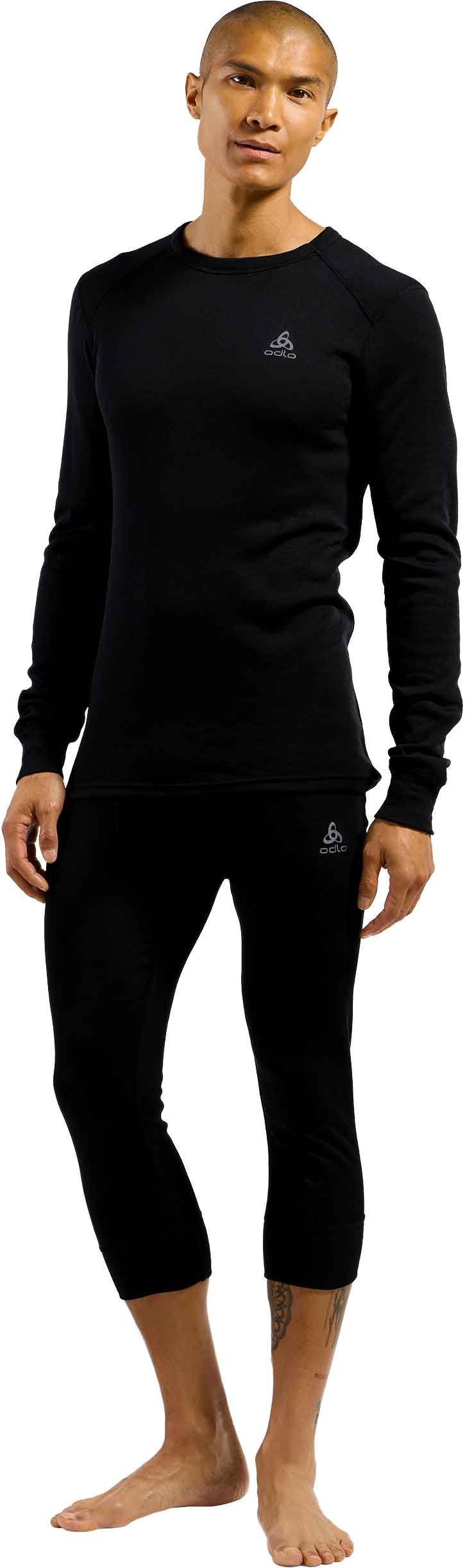 BL Top Crew Neck LS Active Warm Eco M Black – Image 3