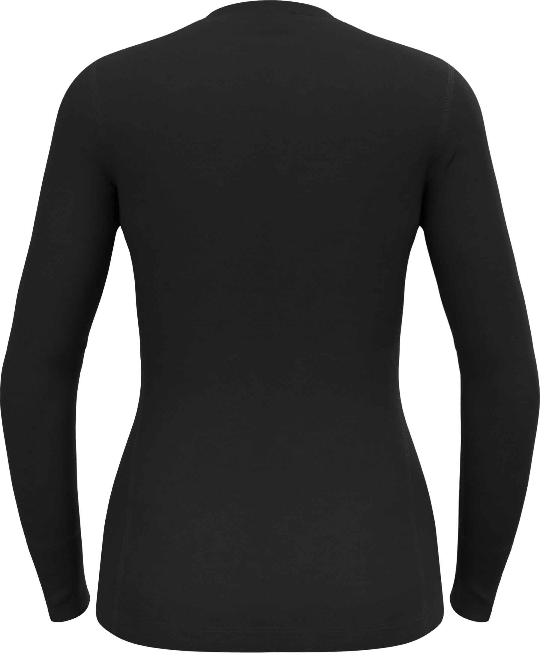 BL Top Crew Neck LS Merino 200 W Black – Image 4