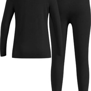 Set Long Merino 200 Kids Black