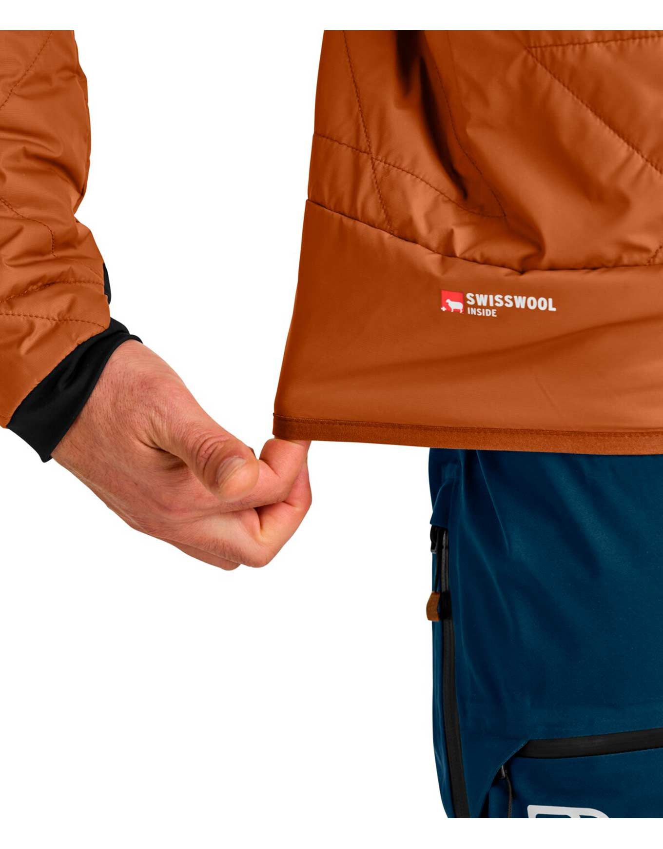 Swisswool Piz Boè Jacket M Bristle Brown – Image 5