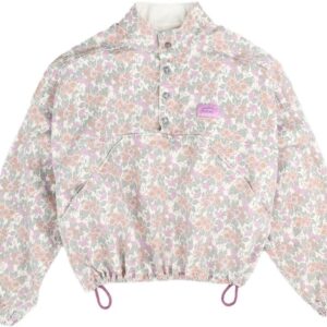 Printed Twill Sweater Jacket Multicolore