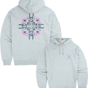 Eternal Fleece Hood Graph Gris Chine