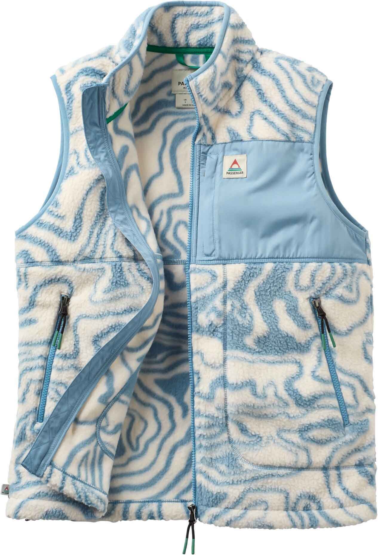 Fairbanks Recycled Sherpa Gilet W Strata Swirl Birch – Image 4