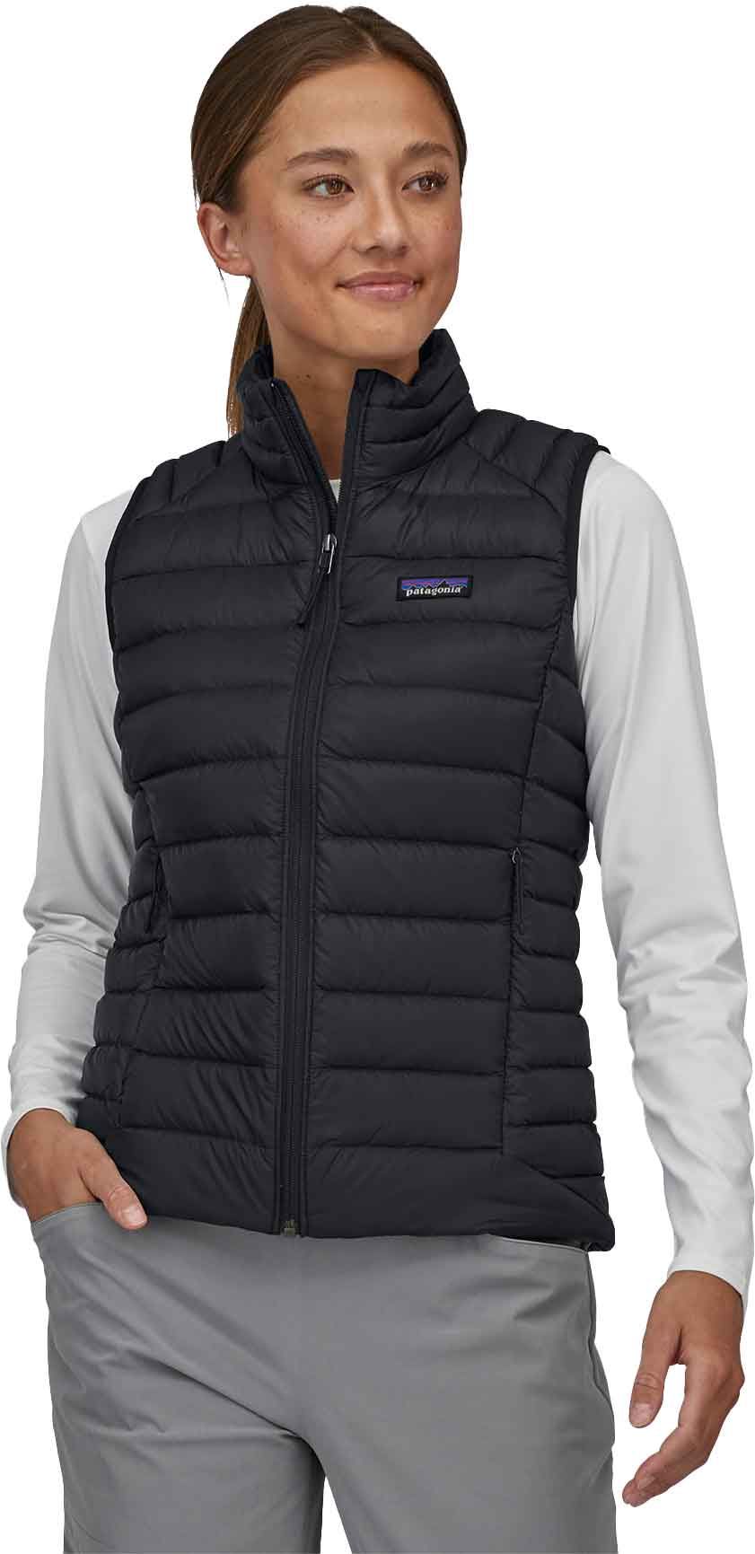 W's Down Sweater Vest Black – Image 2