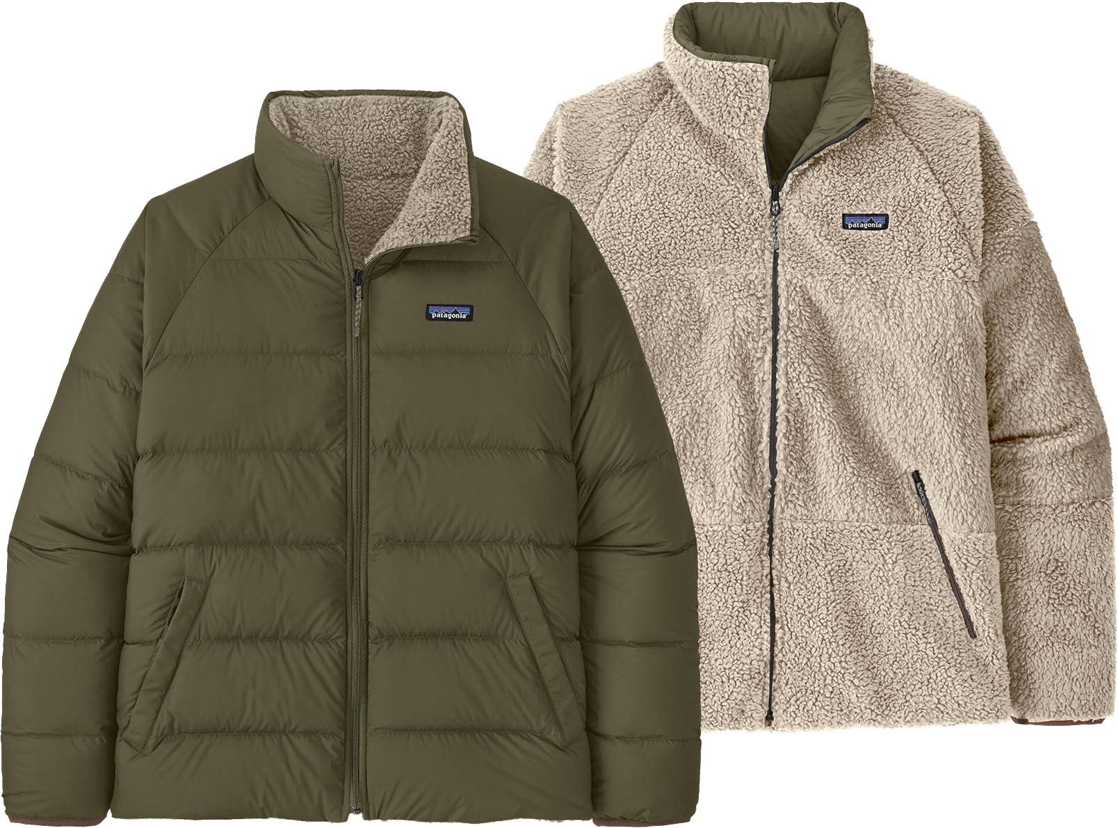 M's Reversible Silent Down Jkt Basin Green – Image 2