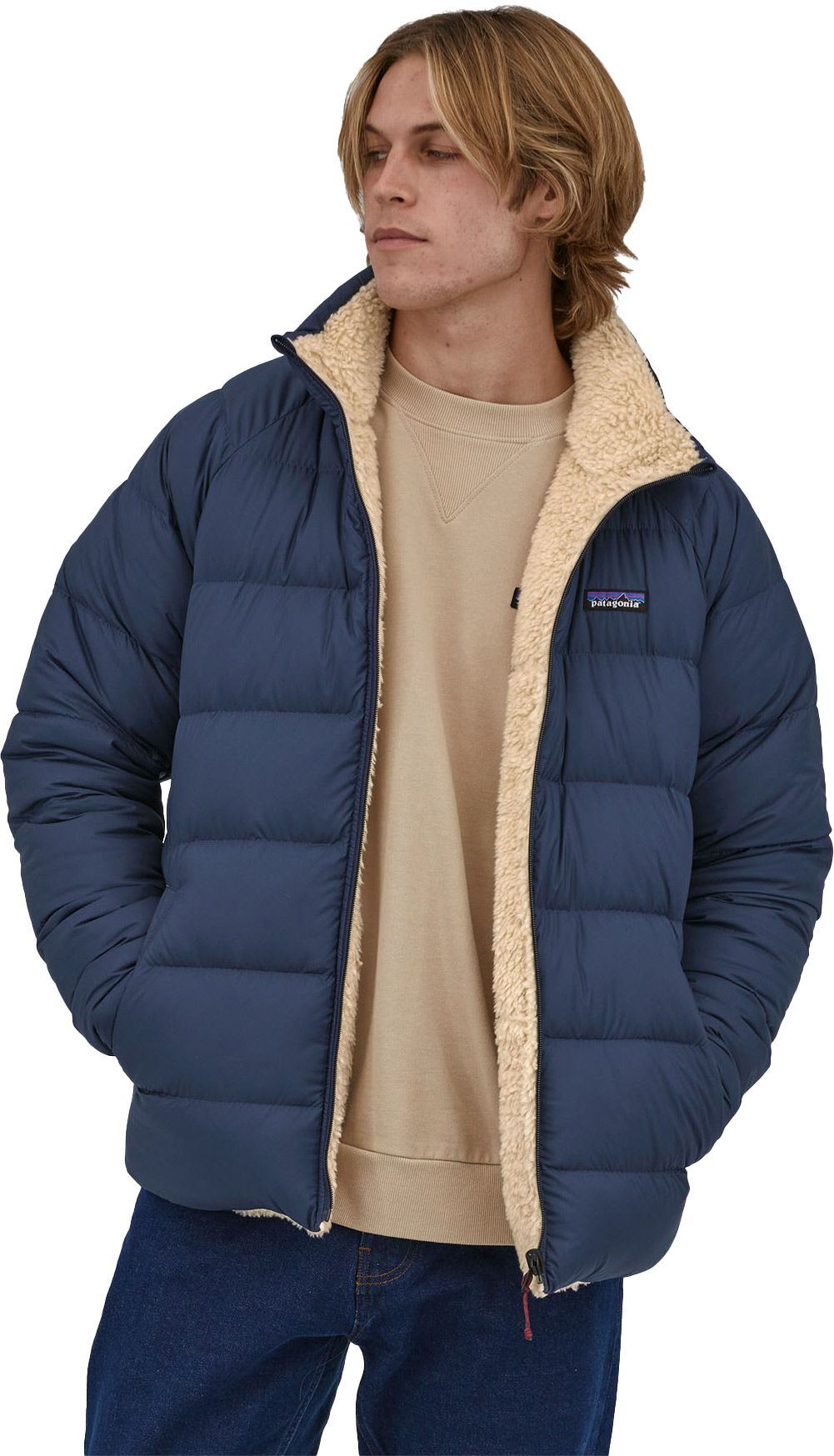 M's Reversible Silent Down Jkt Basin Green – Image 4