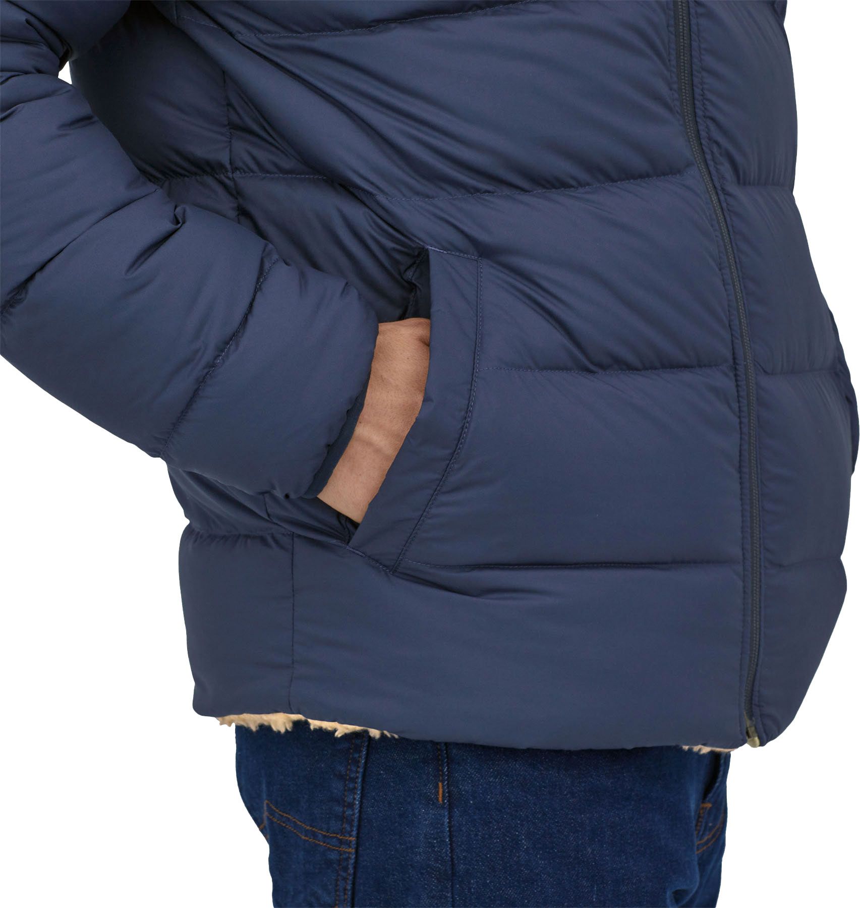 M's Reversible Silent Down Jkt Basin Green – Image 7