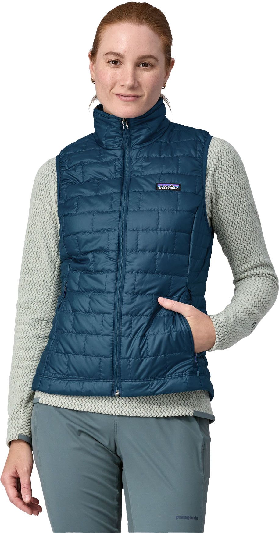 W's Nano Puff Vest Lagom Blue – Image 3