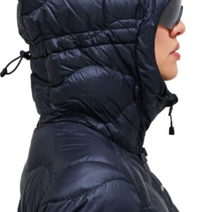 W Helium Down Hood Jacket Black