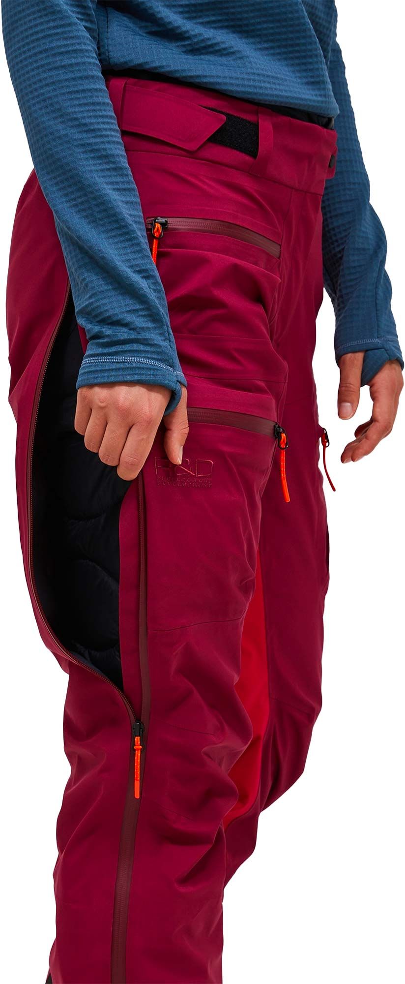 W Vislight Gore-Tex C-Knit 3L Pants Vertical Zenit Tech Burgundy – Image 3