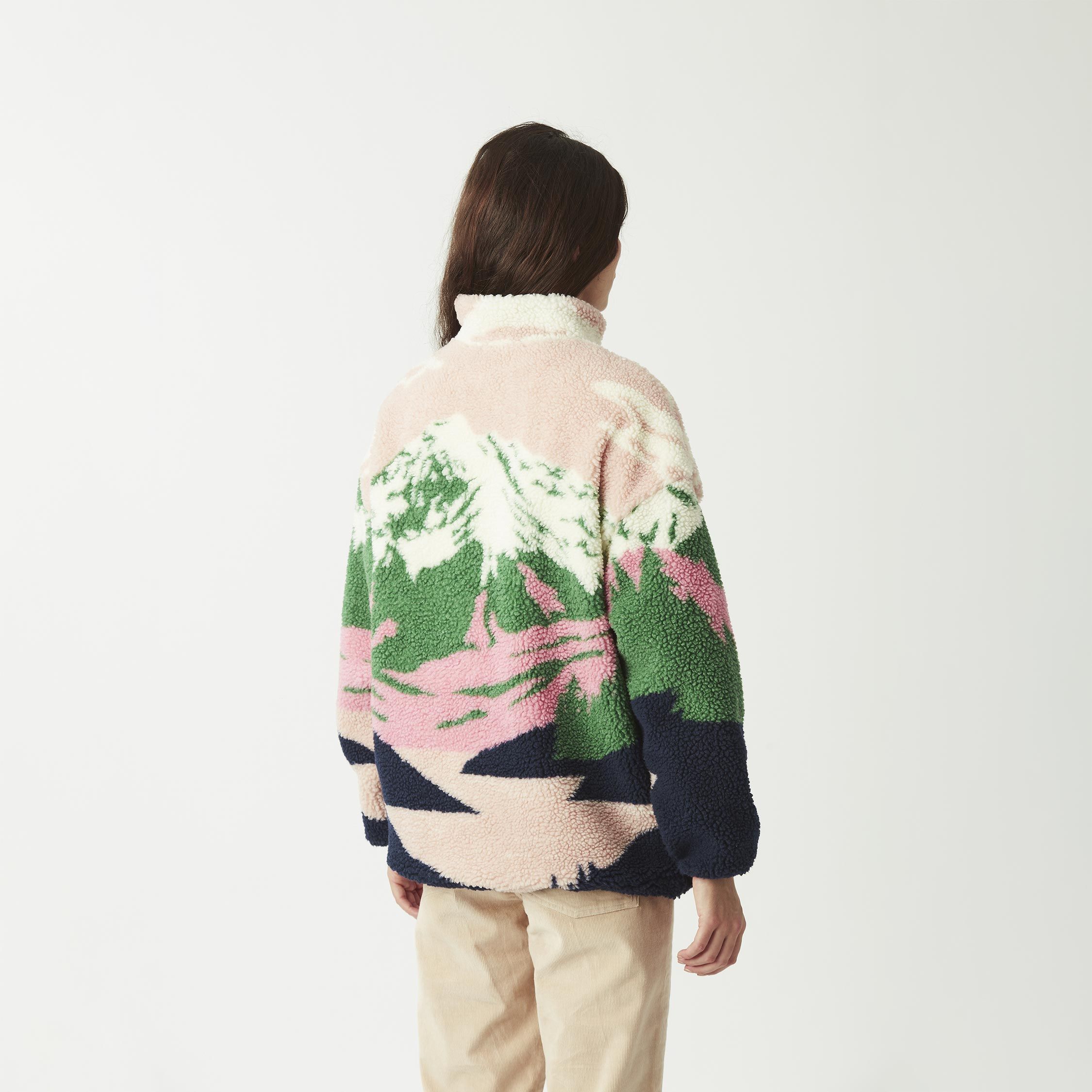 Nyss Zip Fleece Cloudy Landscape W – Image 3