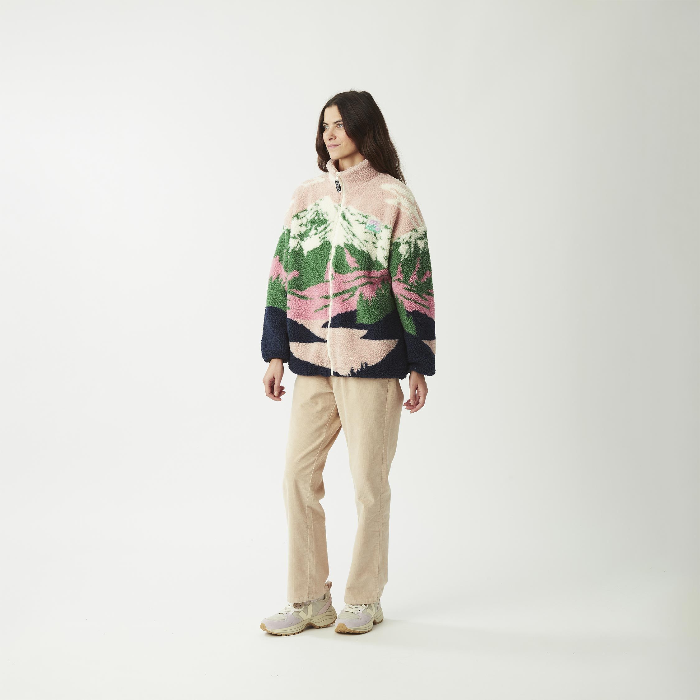 Nyss Zip Fleece Cloudy Landscape W – Image 2