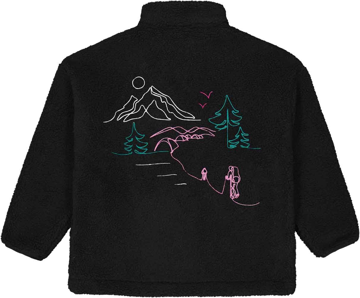 Nyss Embro Zip Fleece Black – Image 2