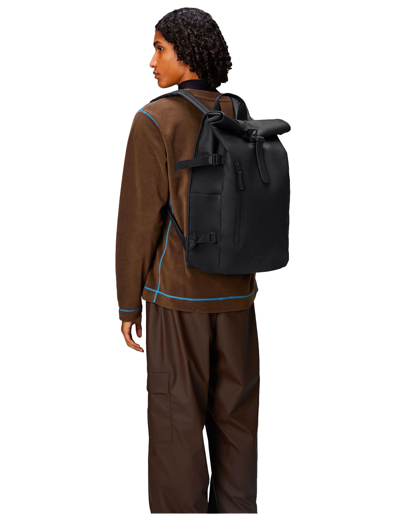 Rolltop Rucksack Large W3 Black – Image 3