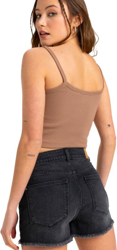 New Swell Denim Short Mid Anthracite – Image 3